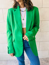 Green Working Girl Blazer