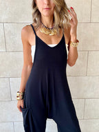 Black Light Flowy Jumpsuit