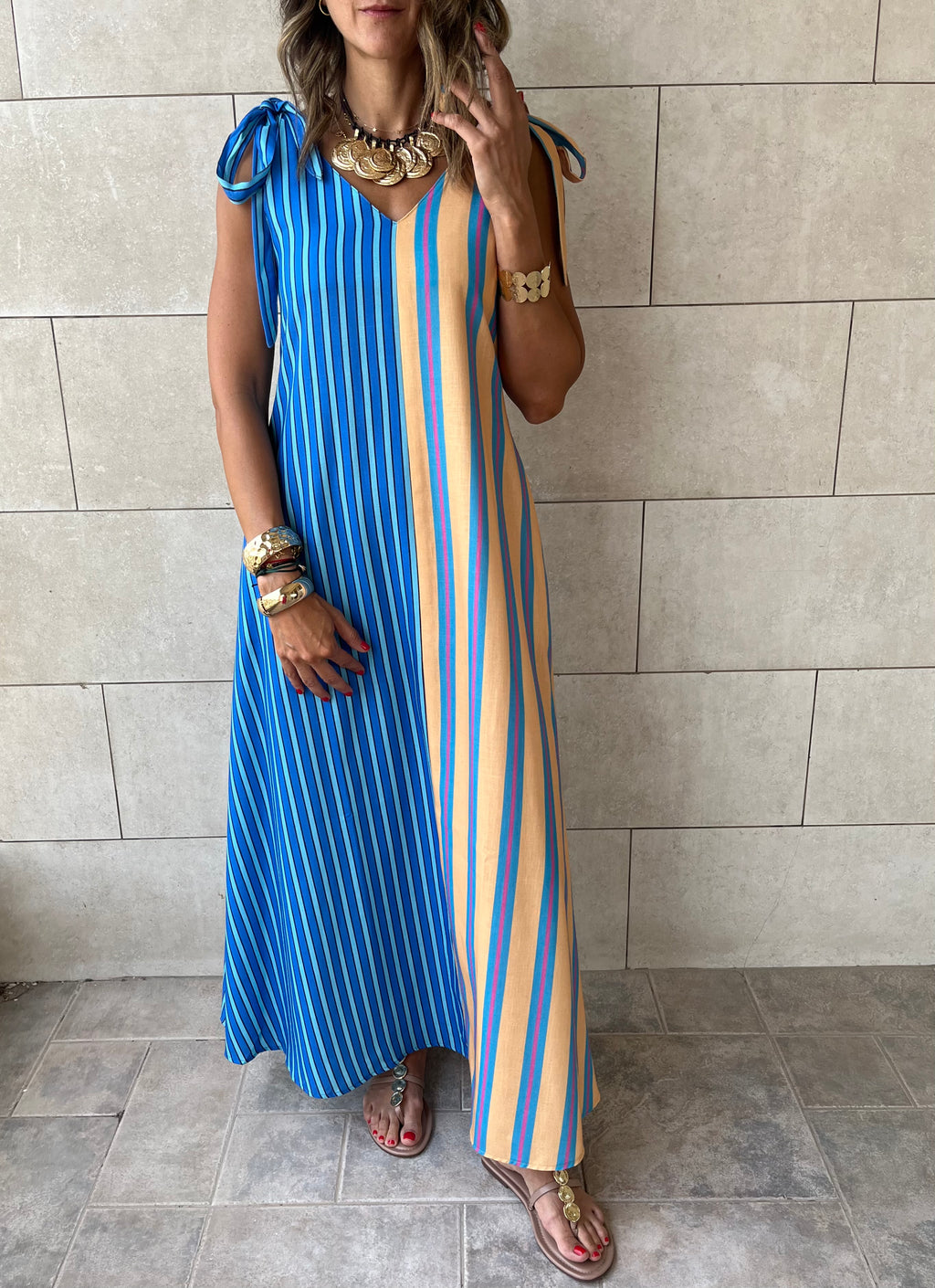 Yellow Boat Party Dress