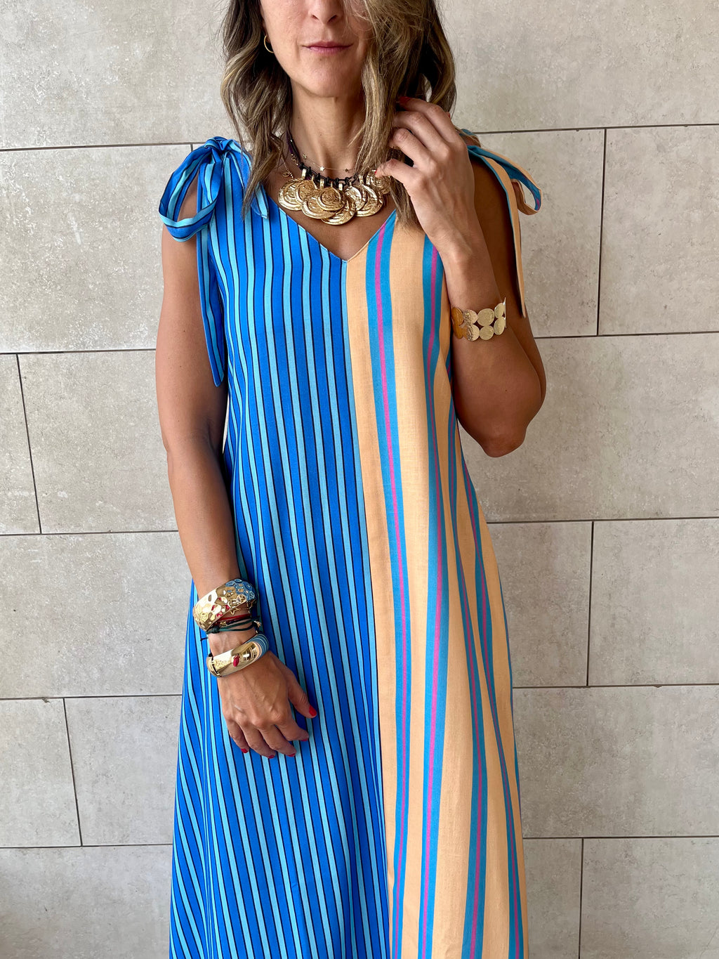 Yellow Boat Party Dress