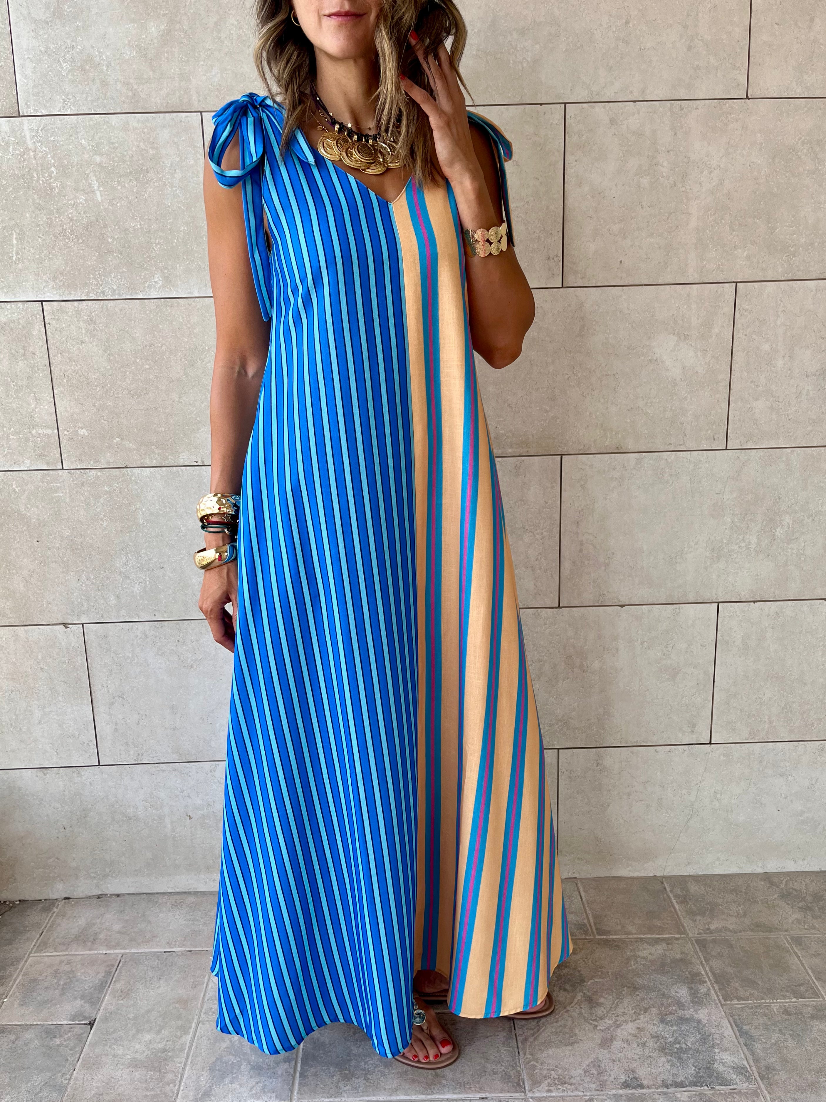 Yellow Boat Party Dress