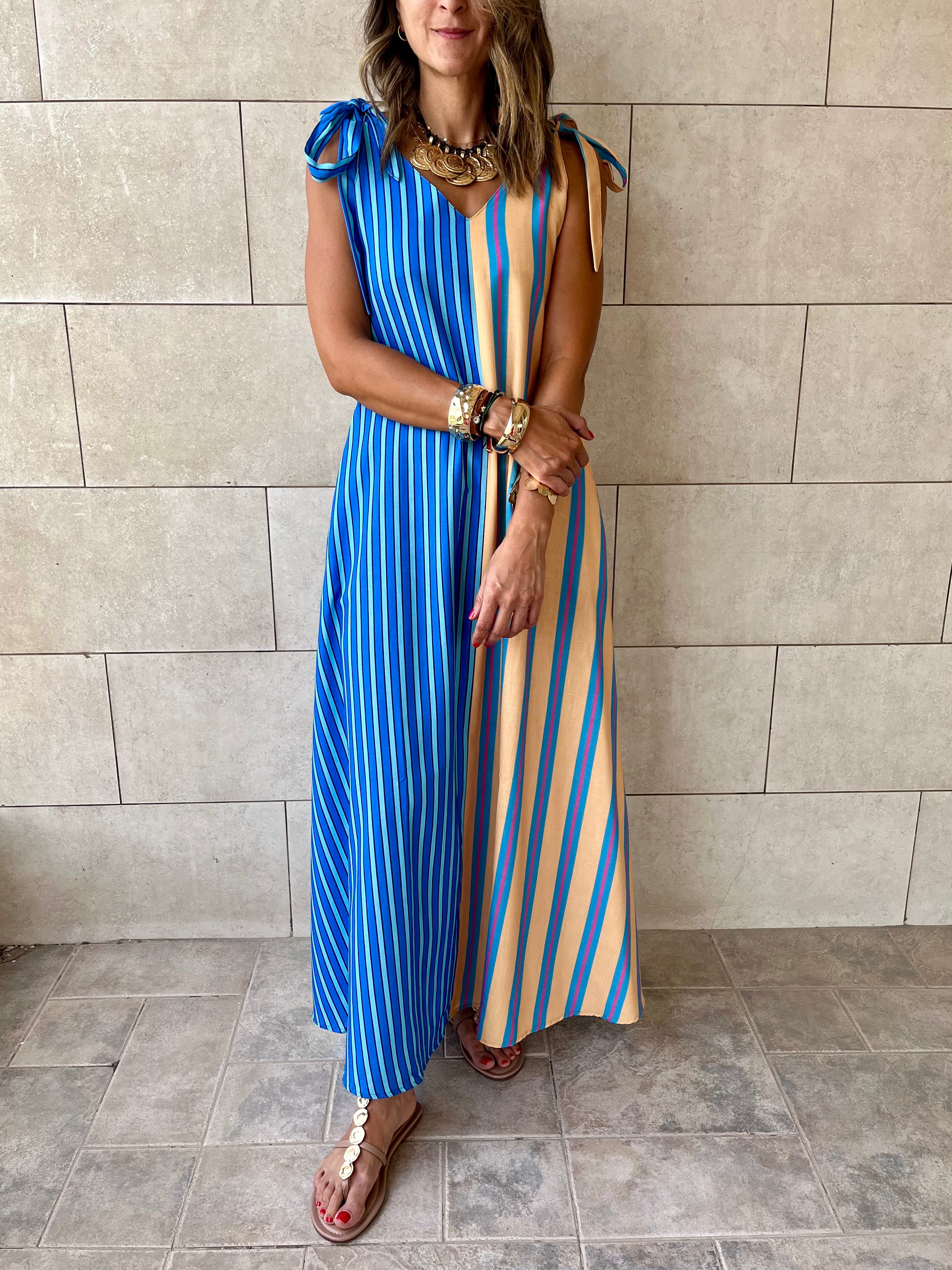 Yellow Boat Party Dress