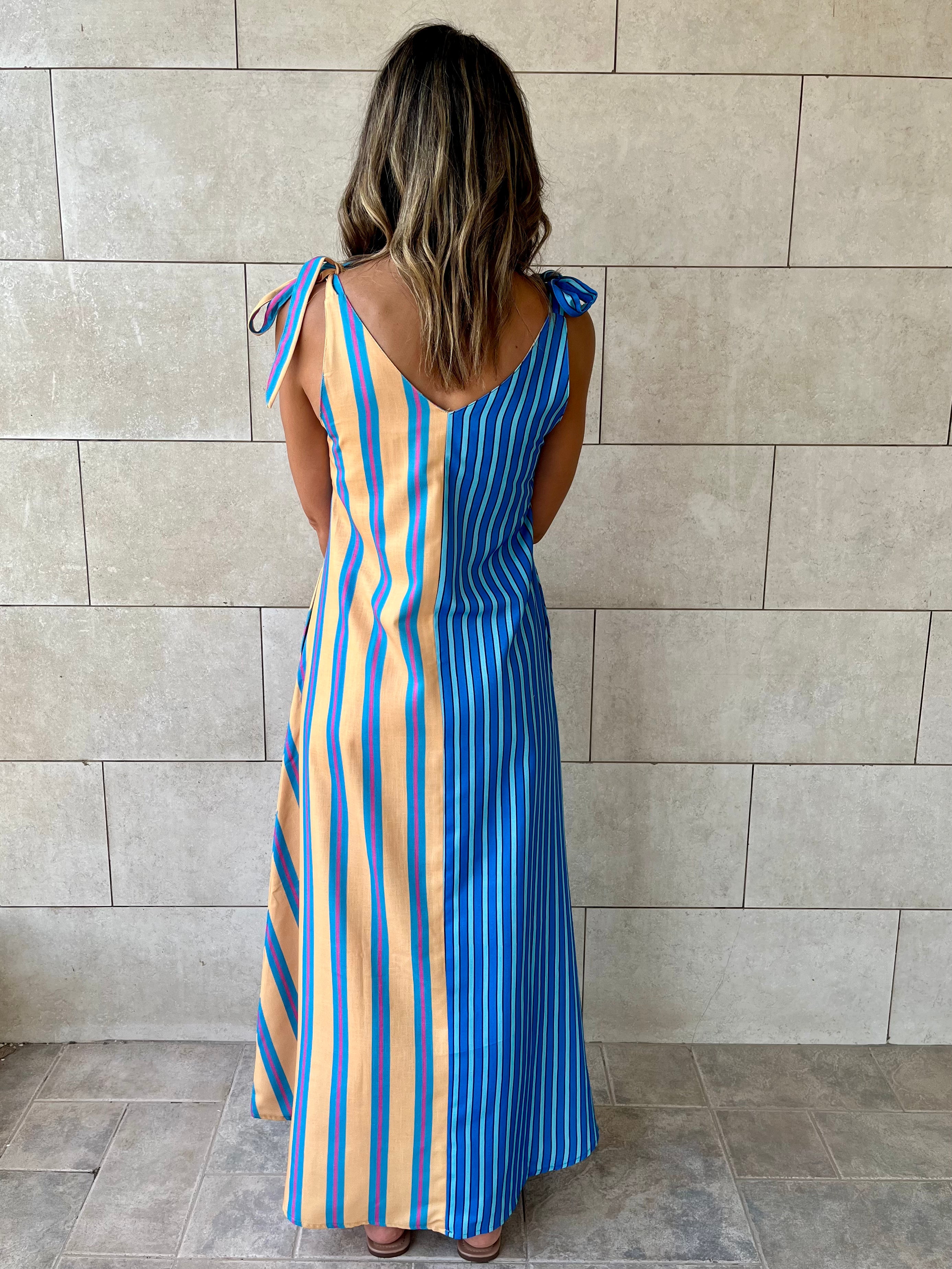 Yellow Boat Party Dress