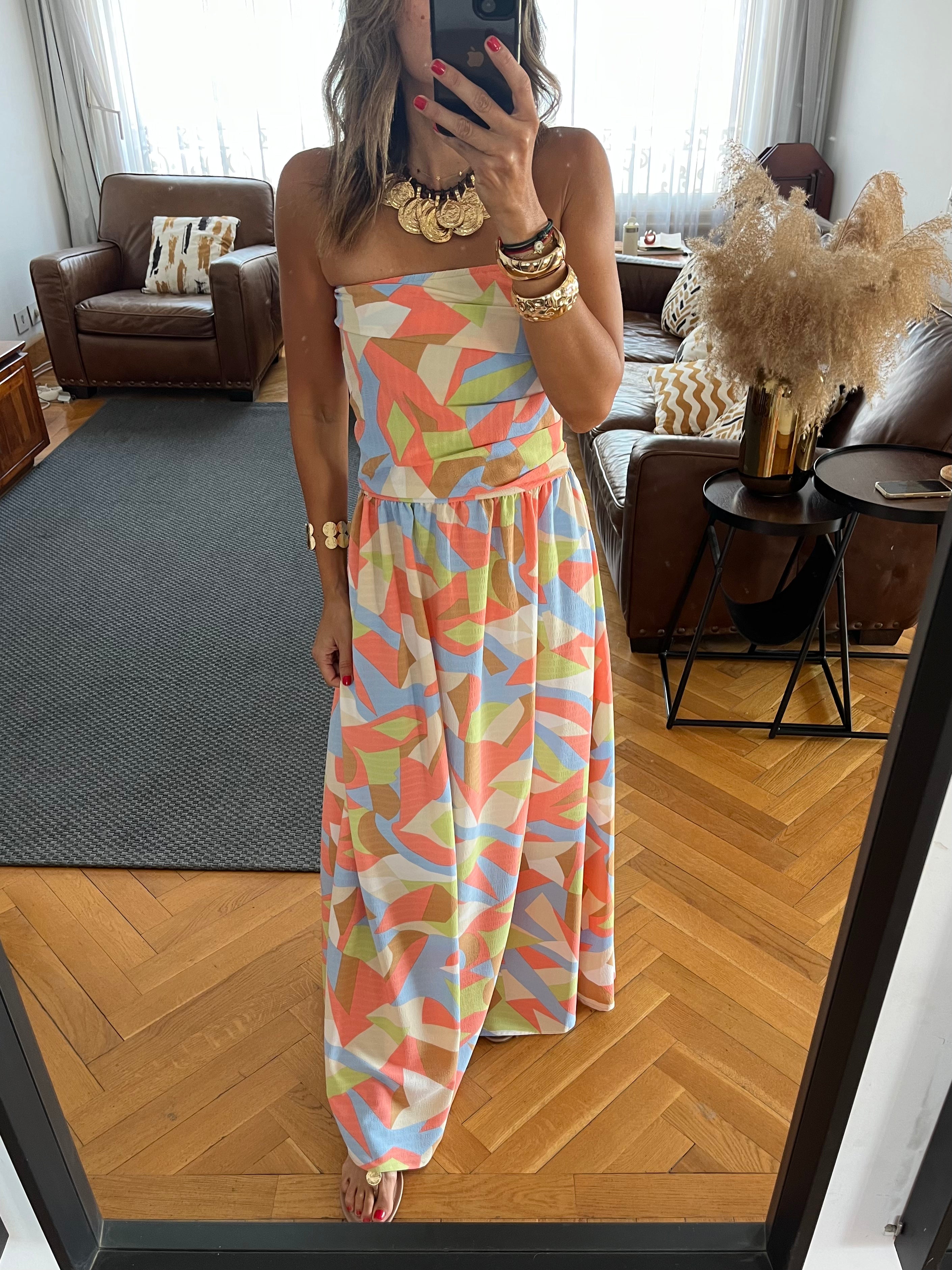 Geometric Bubble Dress