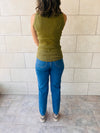 Blue & Olive 120 Knit Racer Top