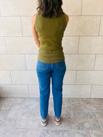 Blue & Olive 120 Knit Racer Top