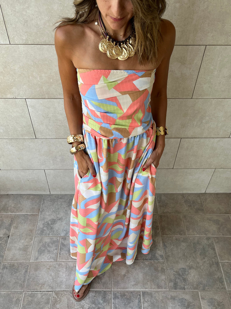 Geometric Bubble Dress