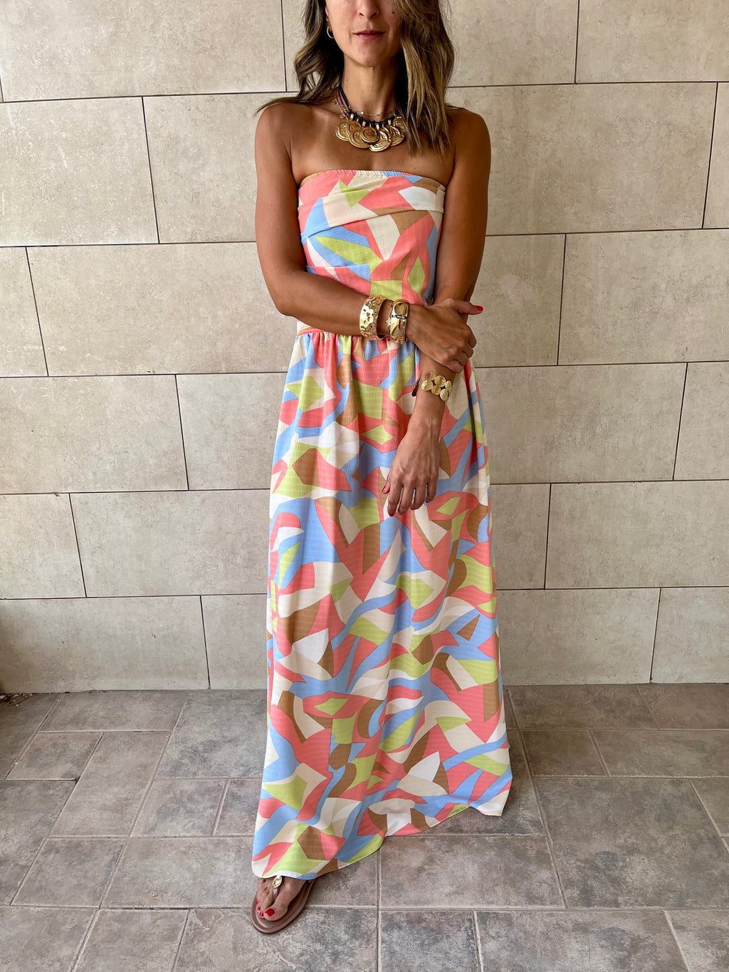 Geometric Bubble Dress