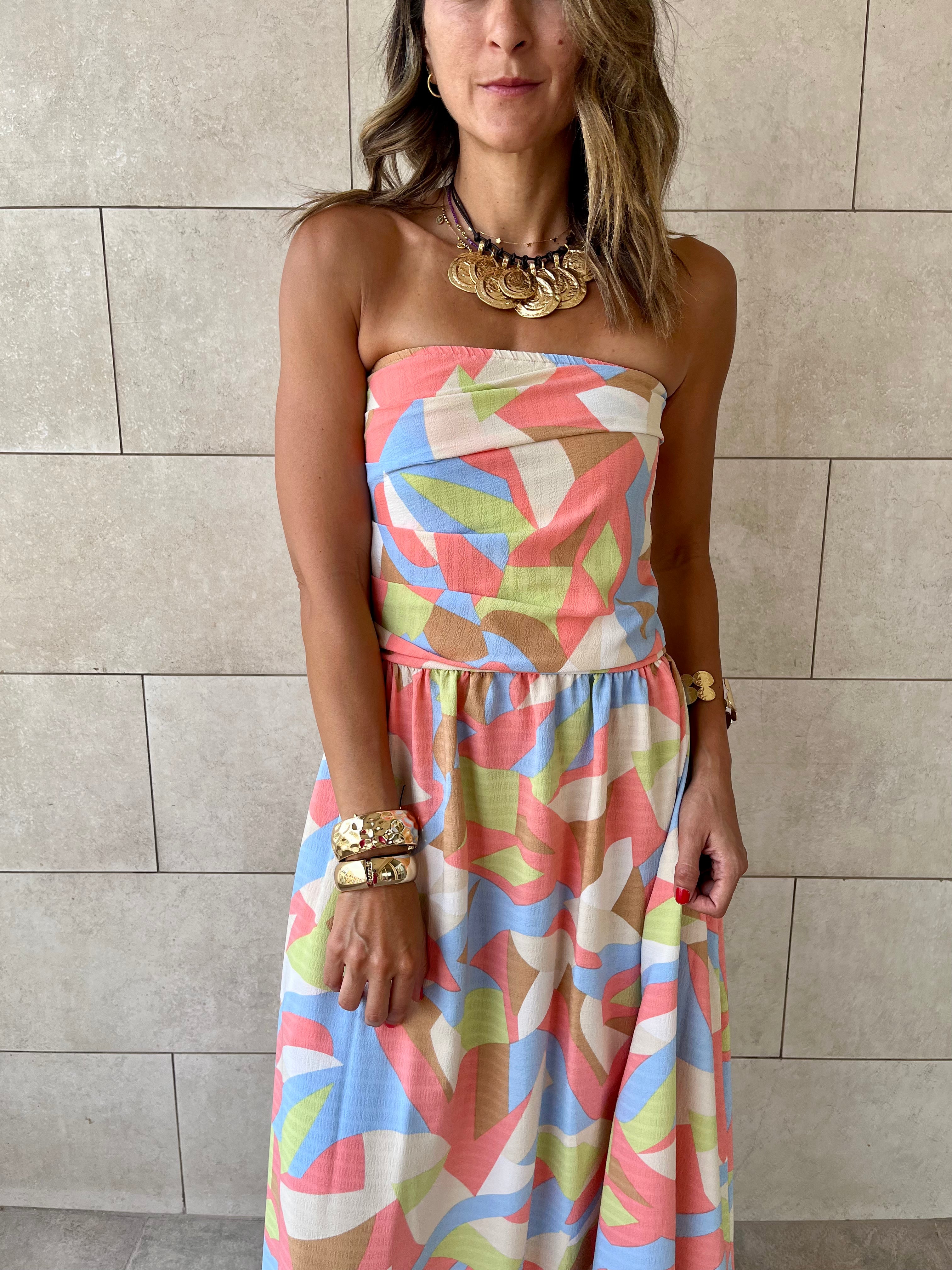 Geometric Bubble Dress