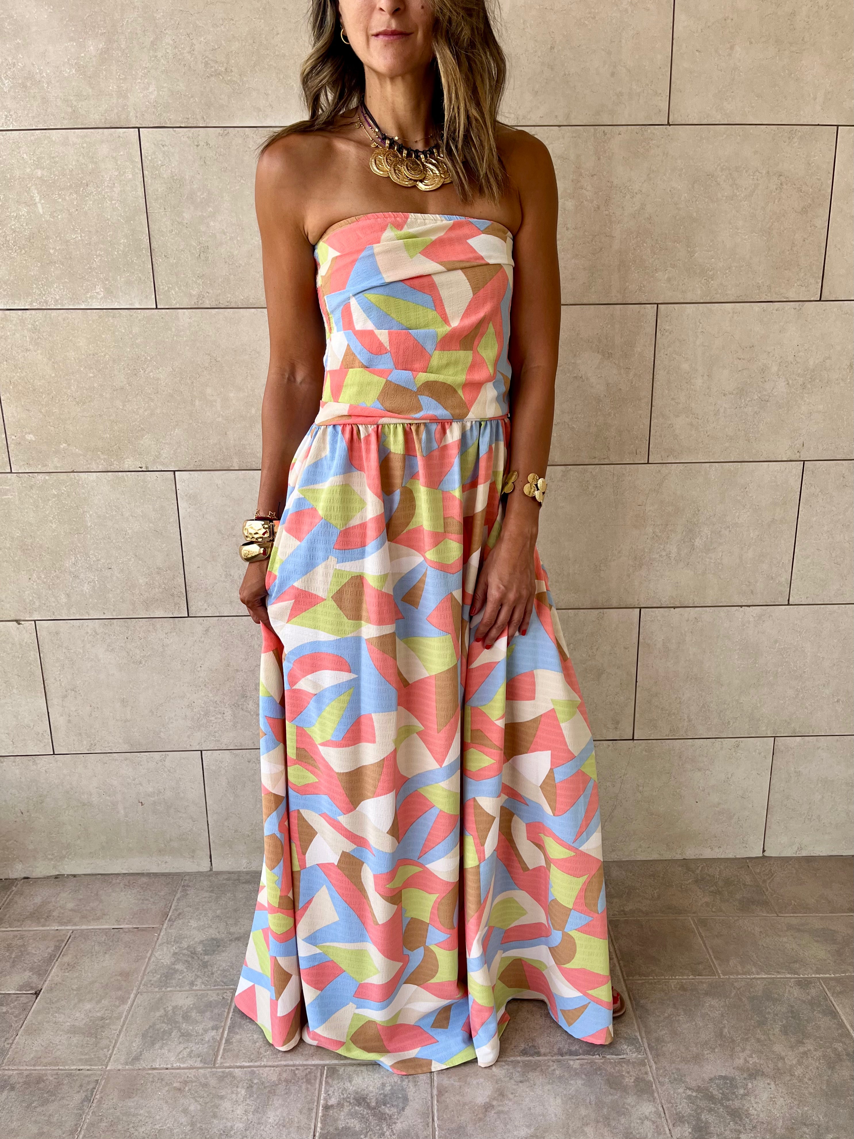 Geometric Bubble Dress