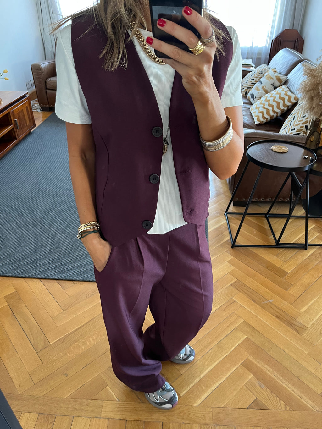 Plum Frillu Signature Vest