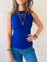 Blue & Olive 120 Knit Racer Top