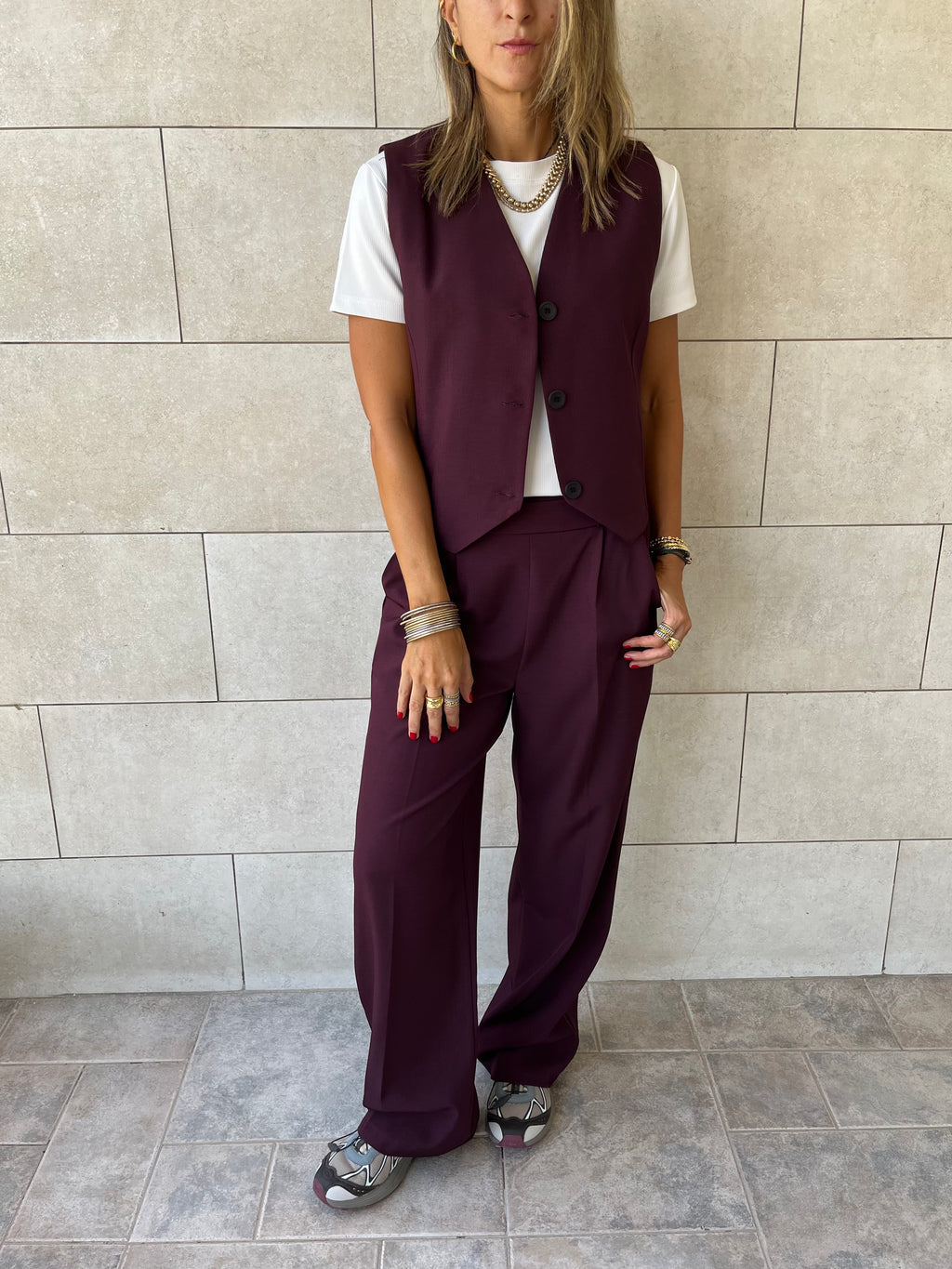 Plum Frillu Signature Vest