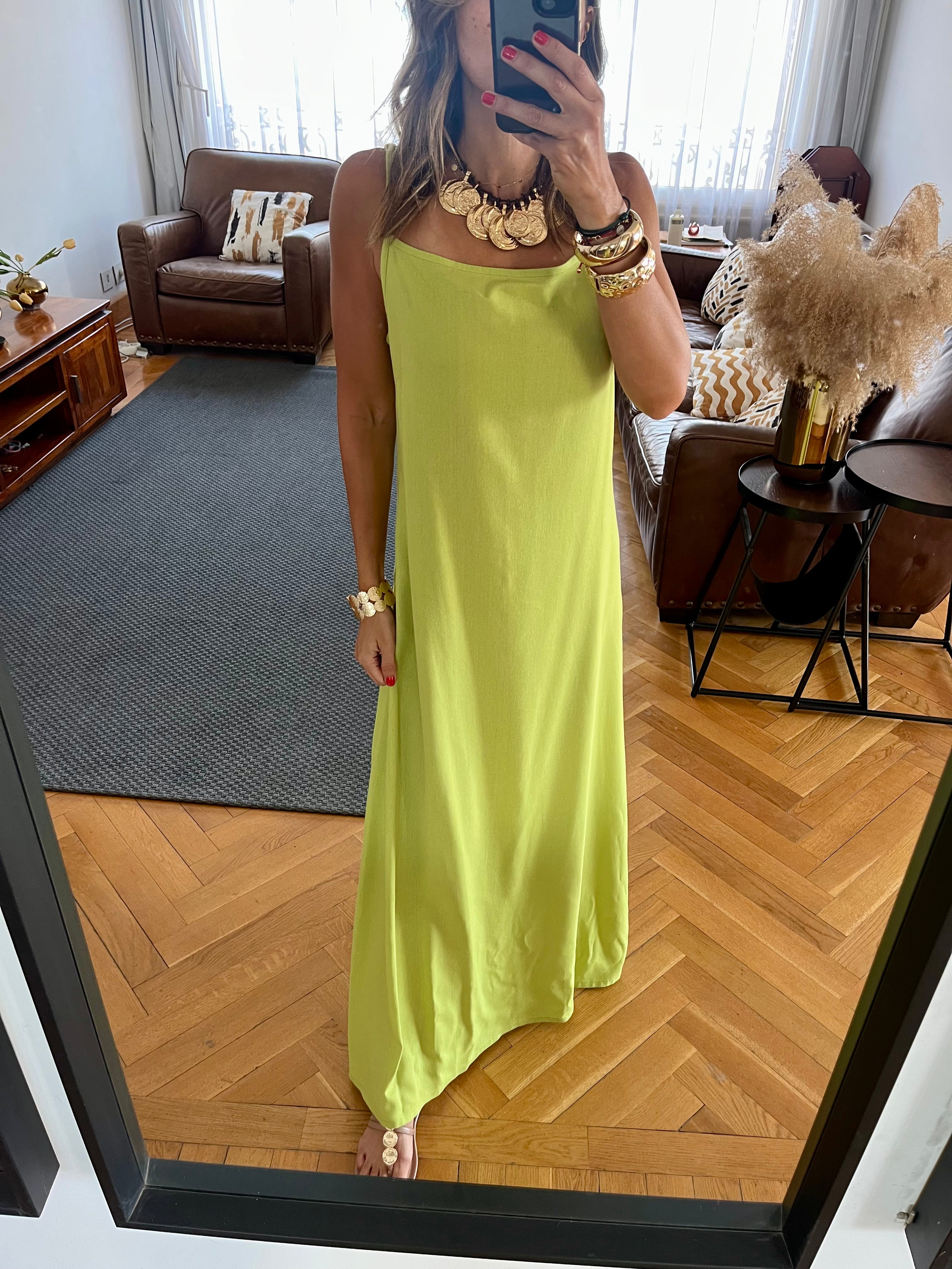 Lime Venice Basic Dress