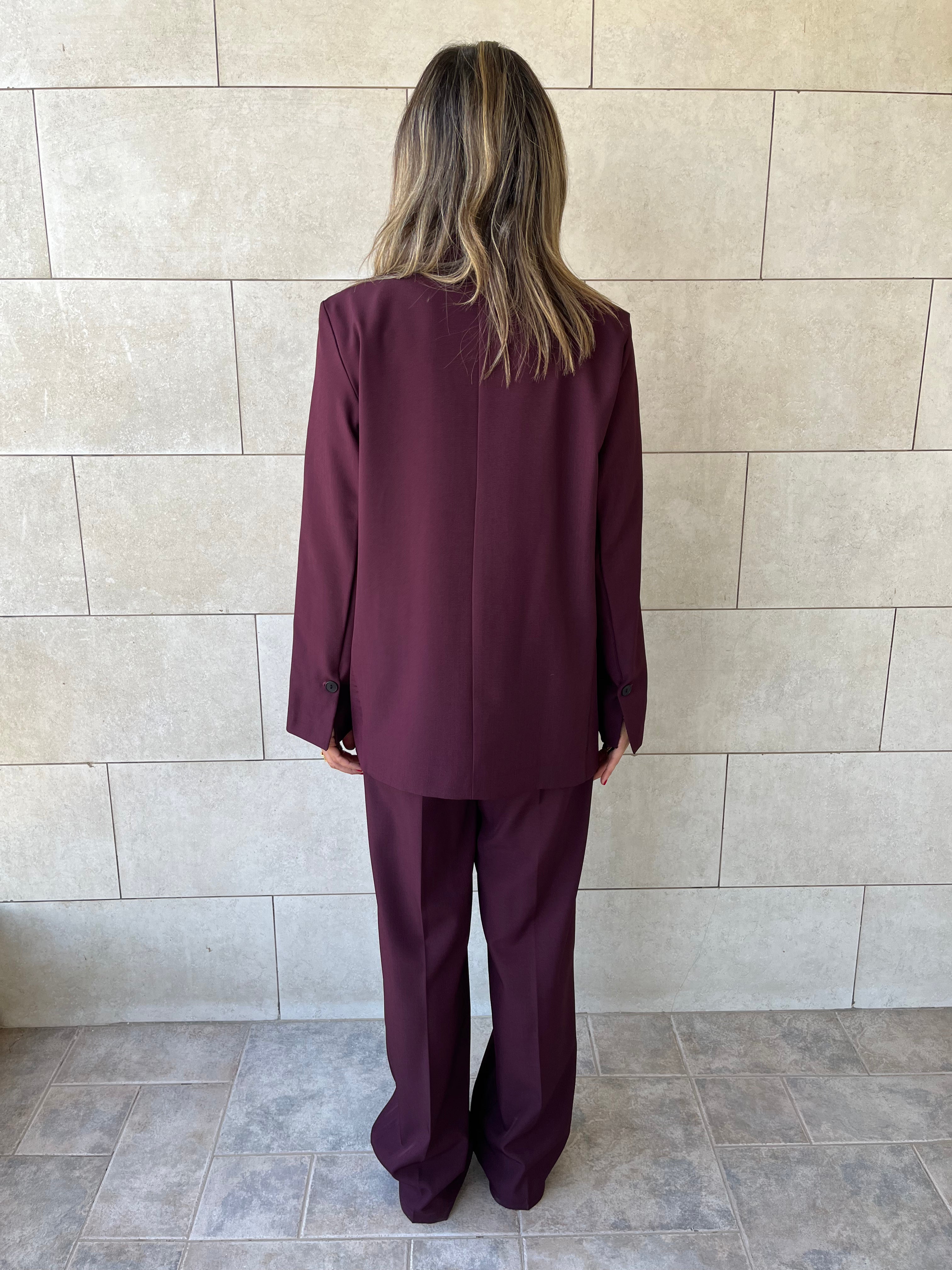 Plum Oversize Blazer