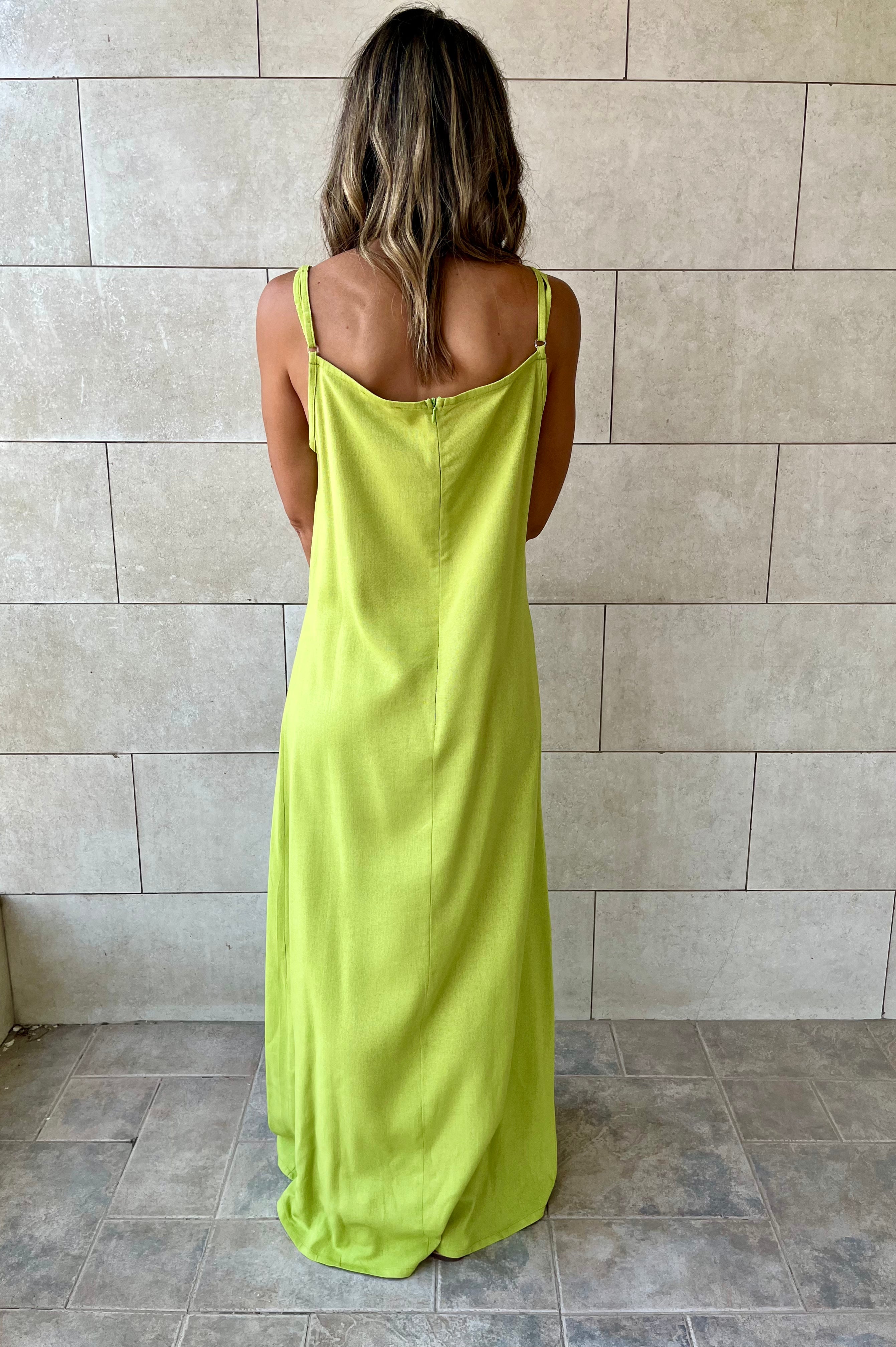 Lime Venice Basic Dress