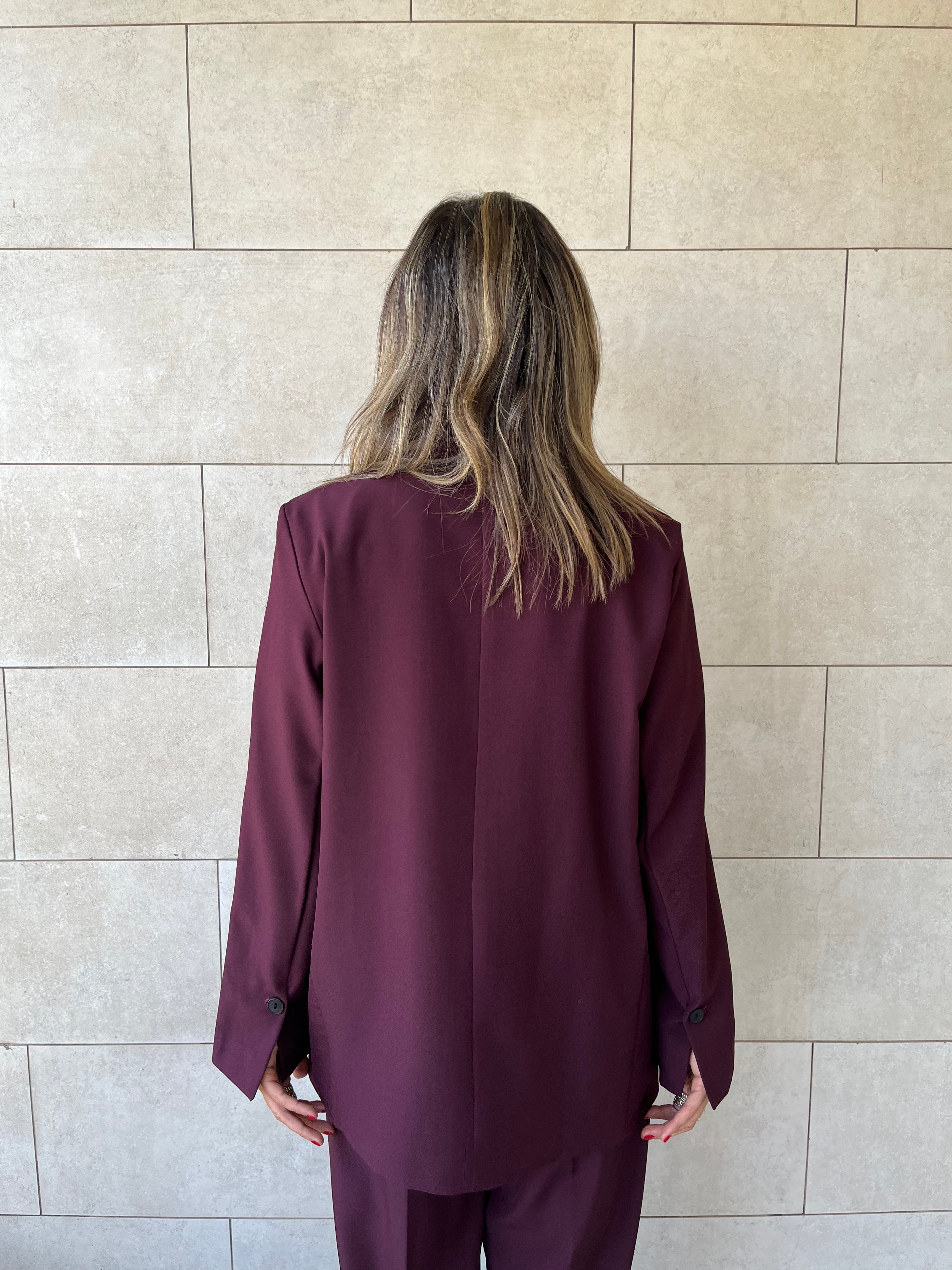 Plum Oversize Blazer