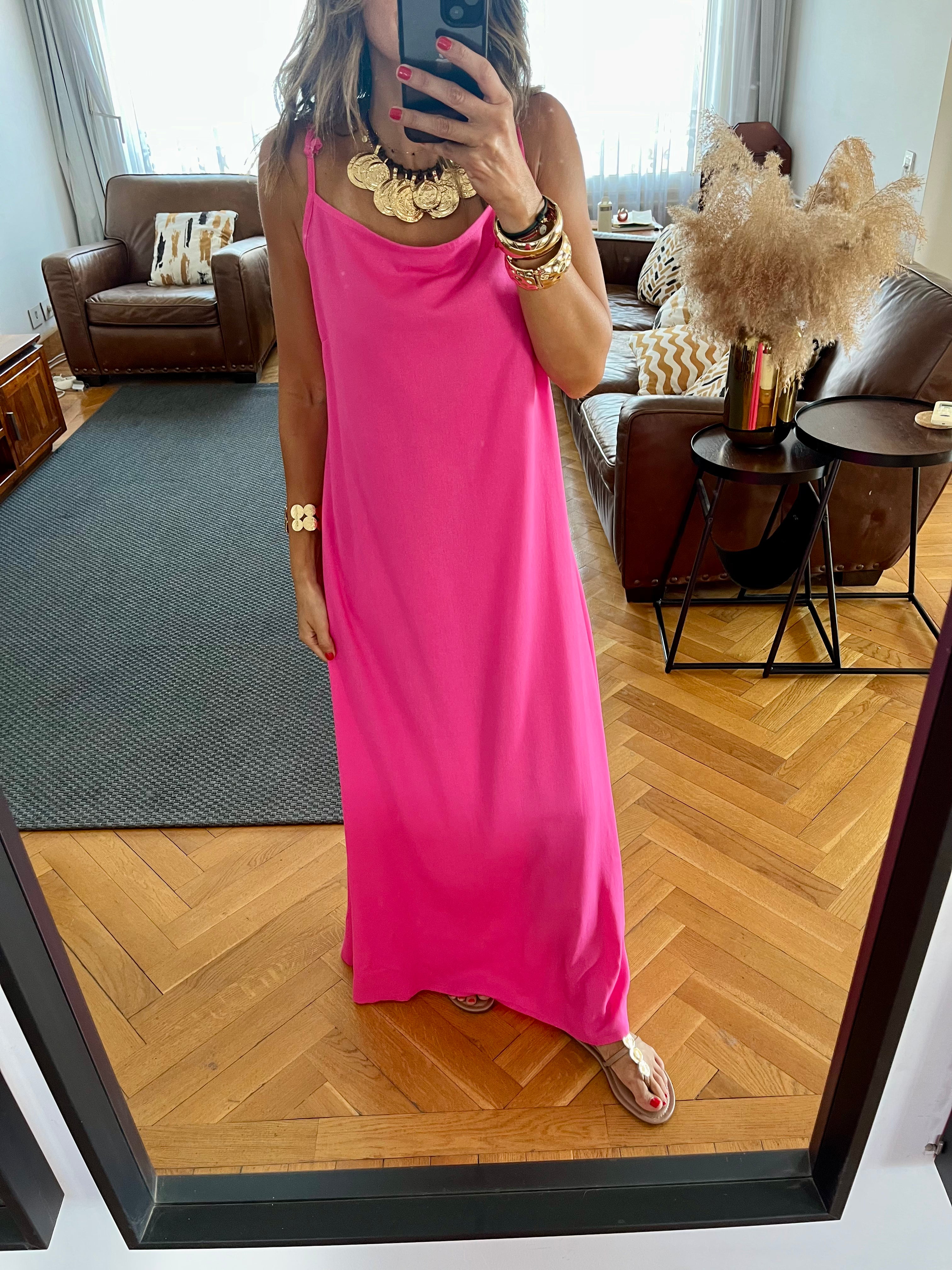 Fuchsia Venice Basic Dress