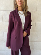 Plum Oversize Blazer