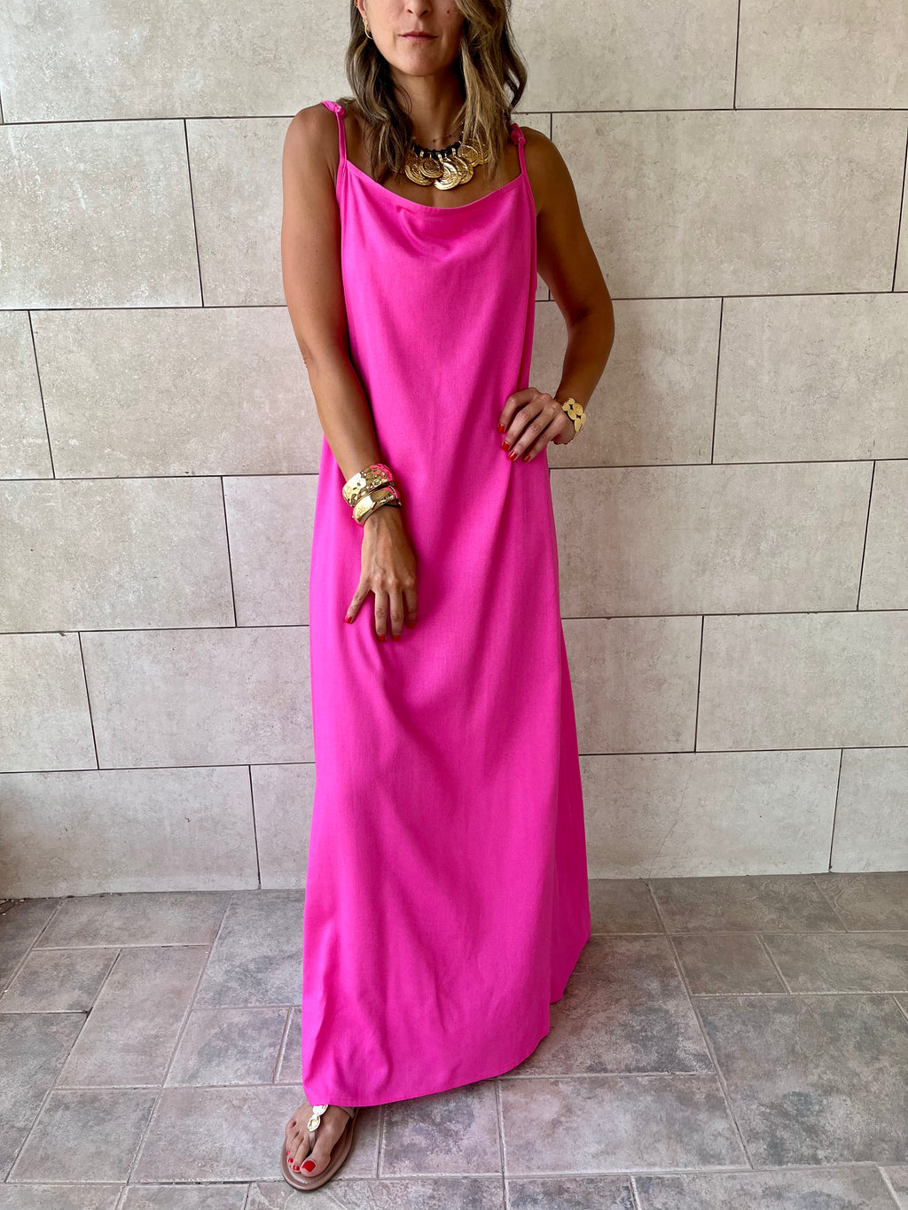 Fuchsia Venice Basic Dress