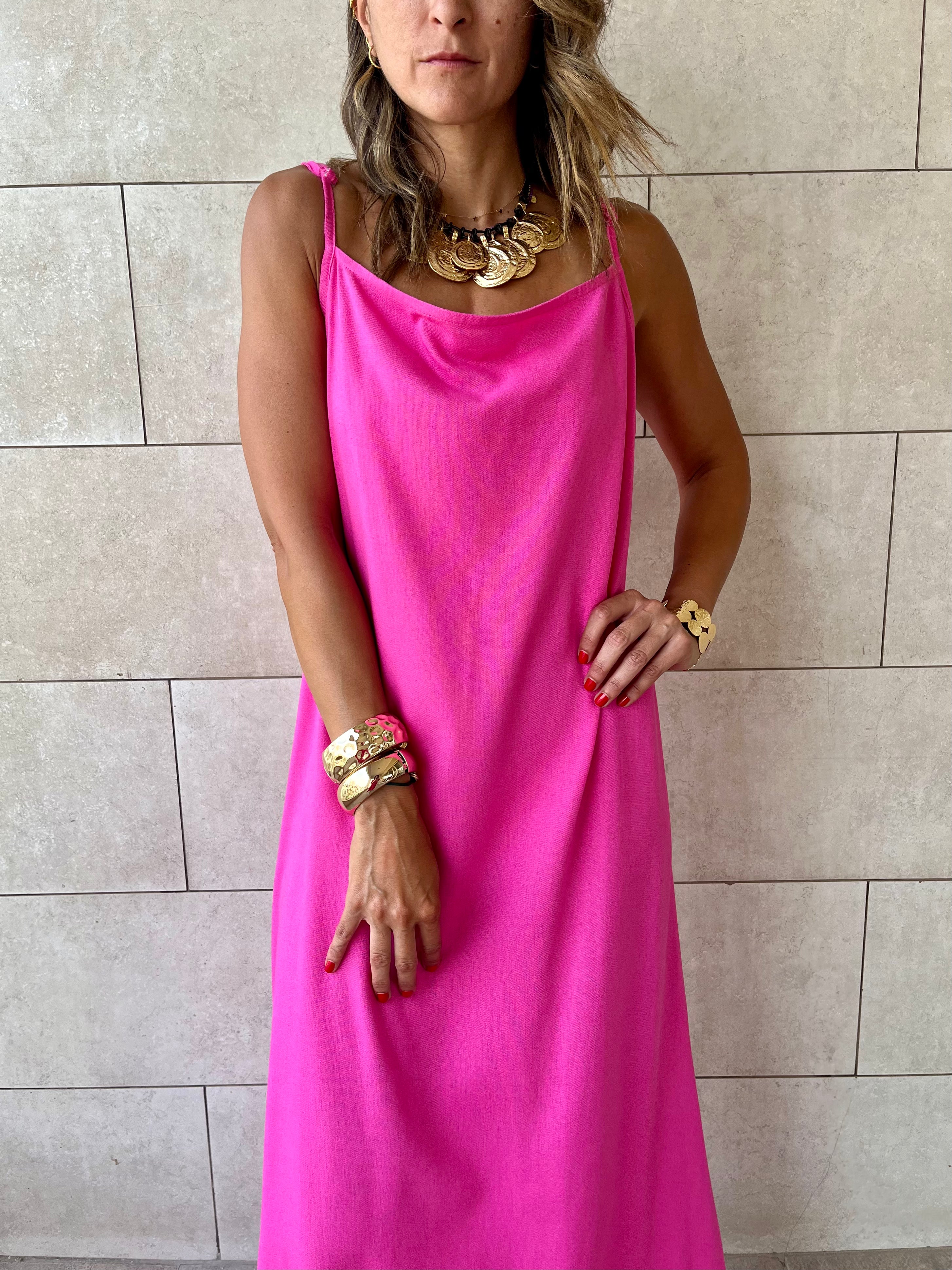 Fuchsia Venice Basic Dress