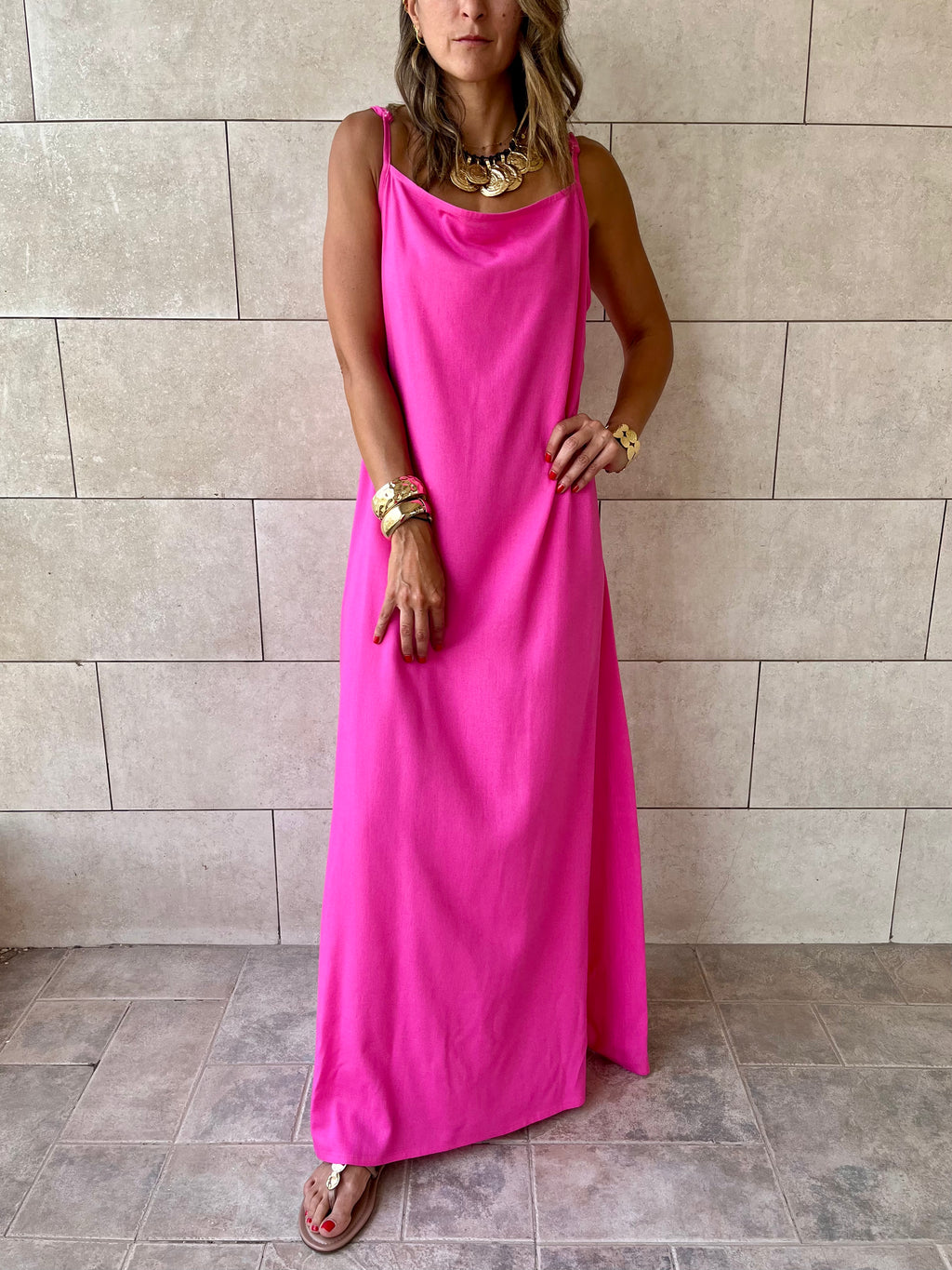 Fuchsia Venice Basic Dress