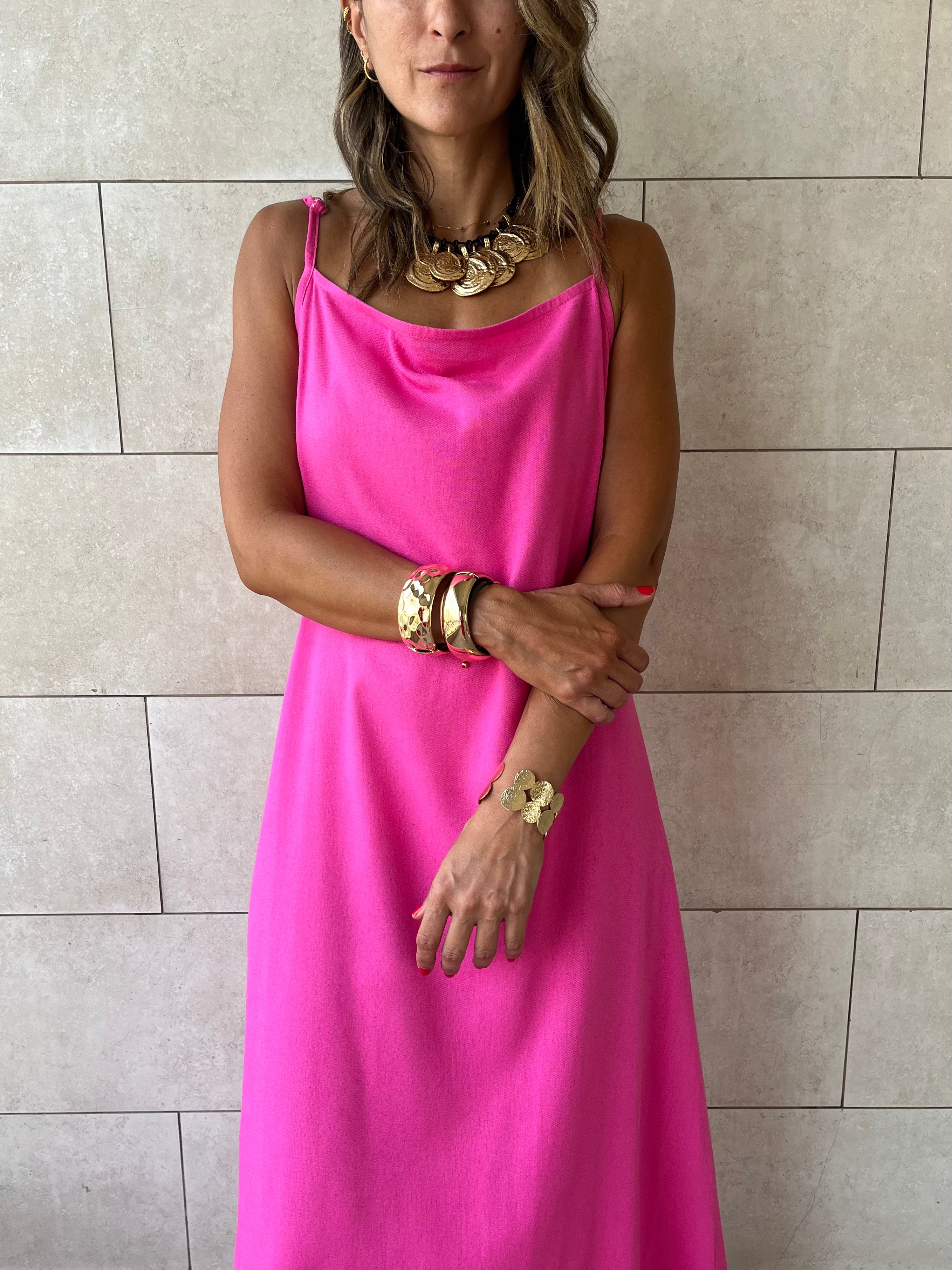 Fuchsia Venice Basic Dress