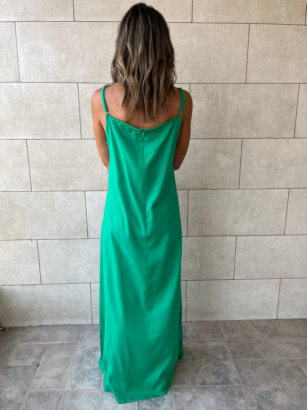 Green Venice Basic Dress