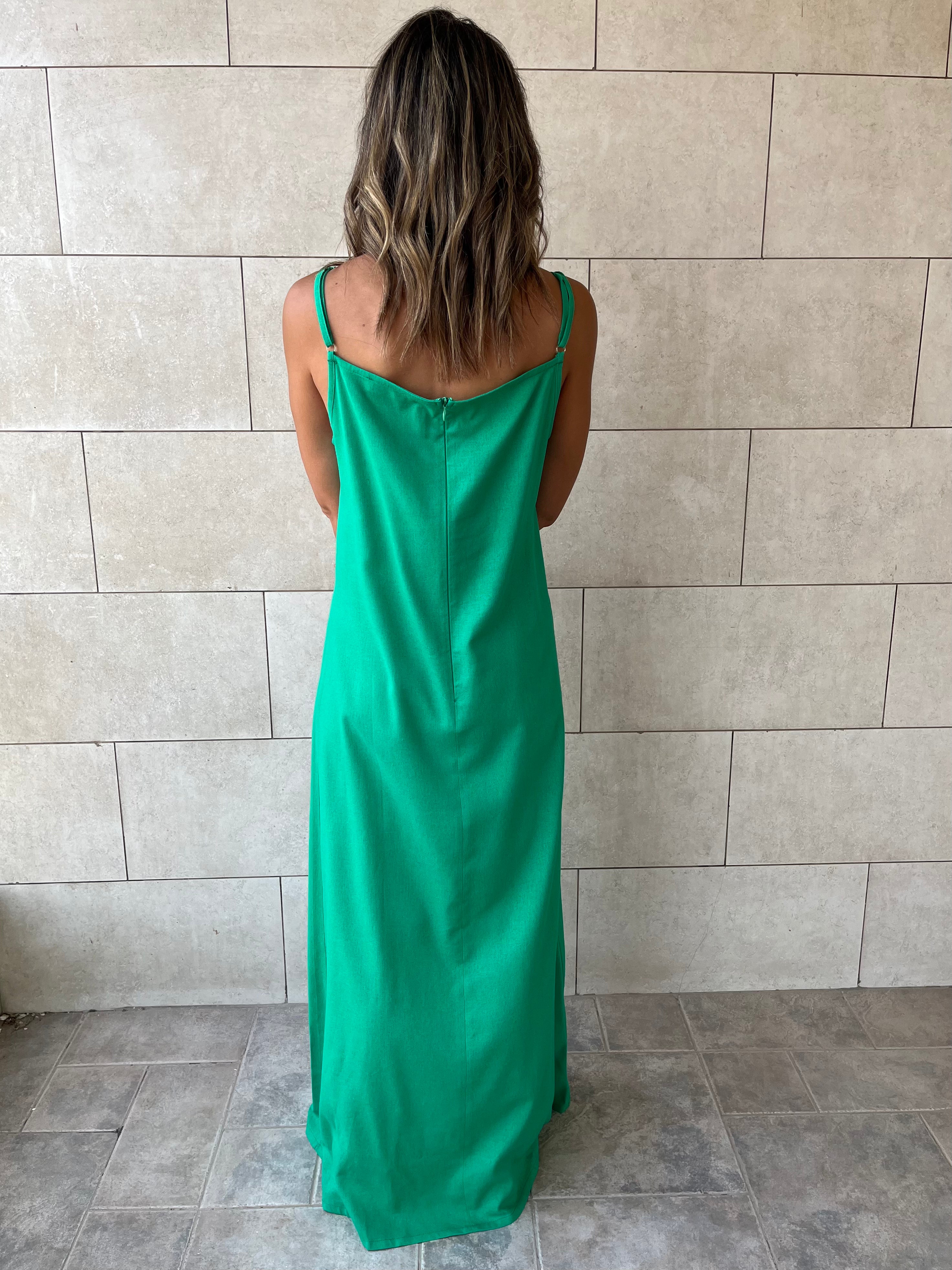 Green Venice Basic Dress