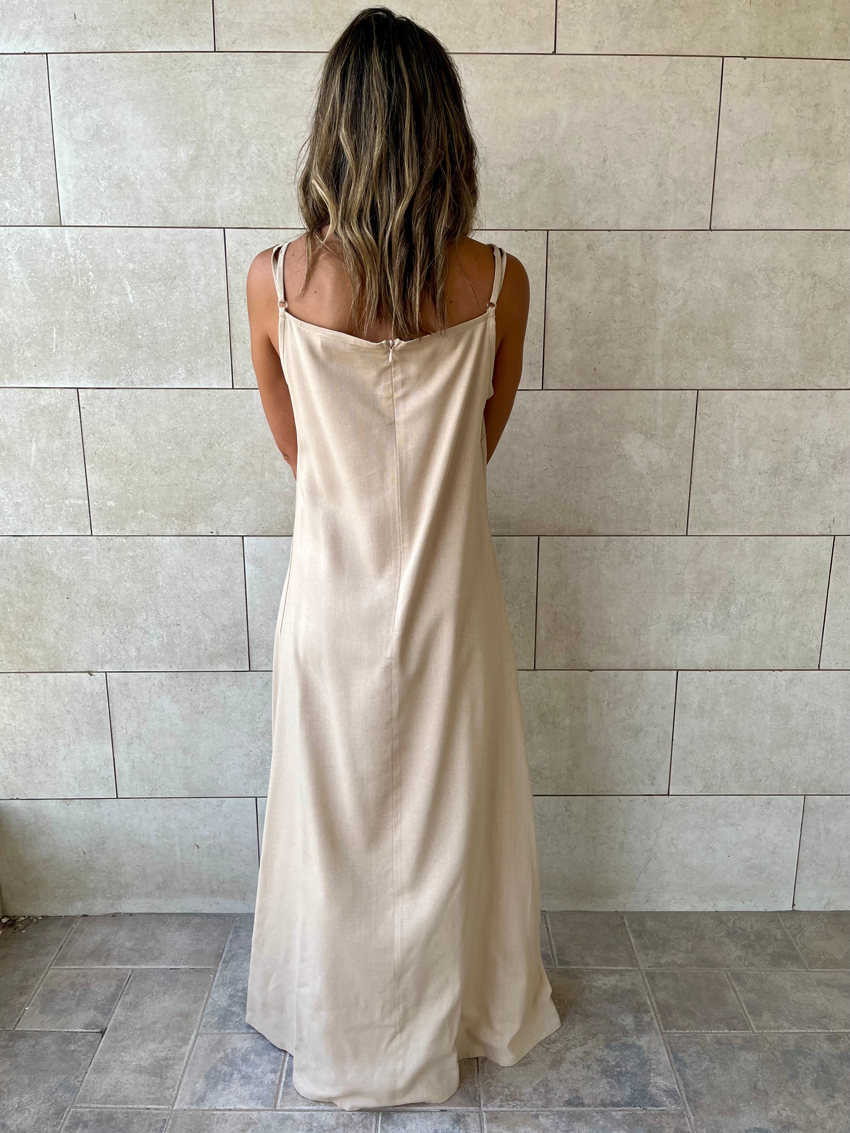 Beige Venice Basic Dress