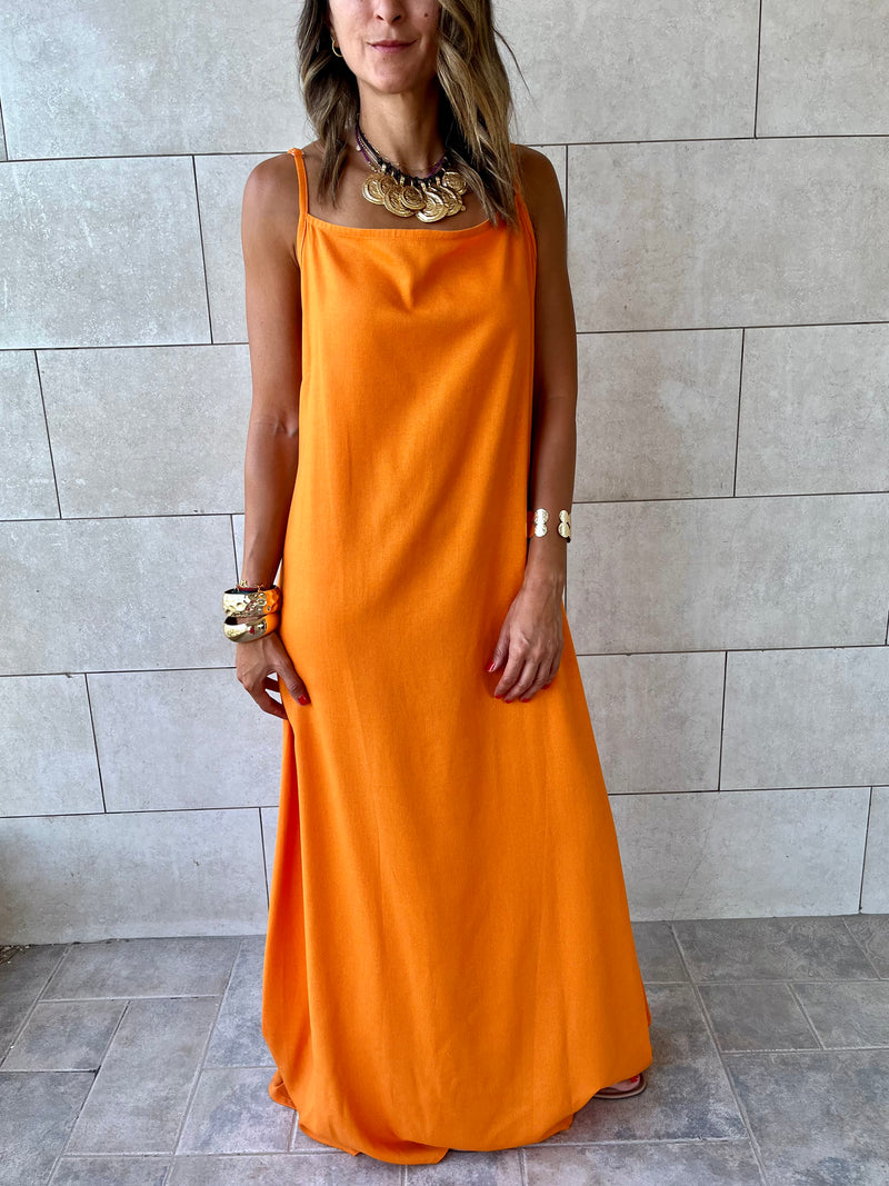 Orange Venice Basic Dress
