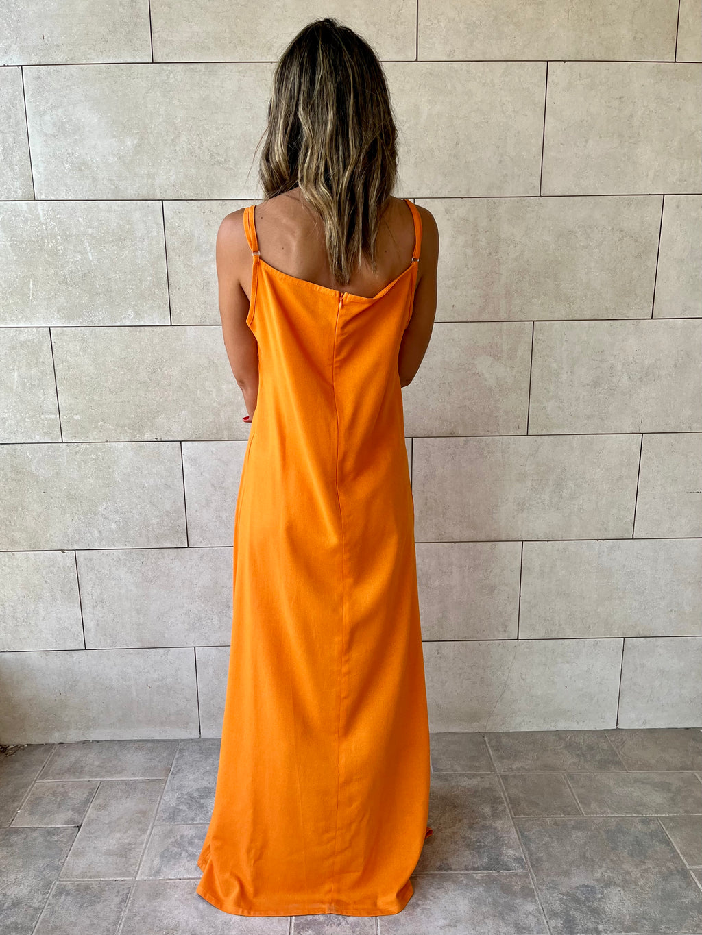 Orange Venice Basic Dress