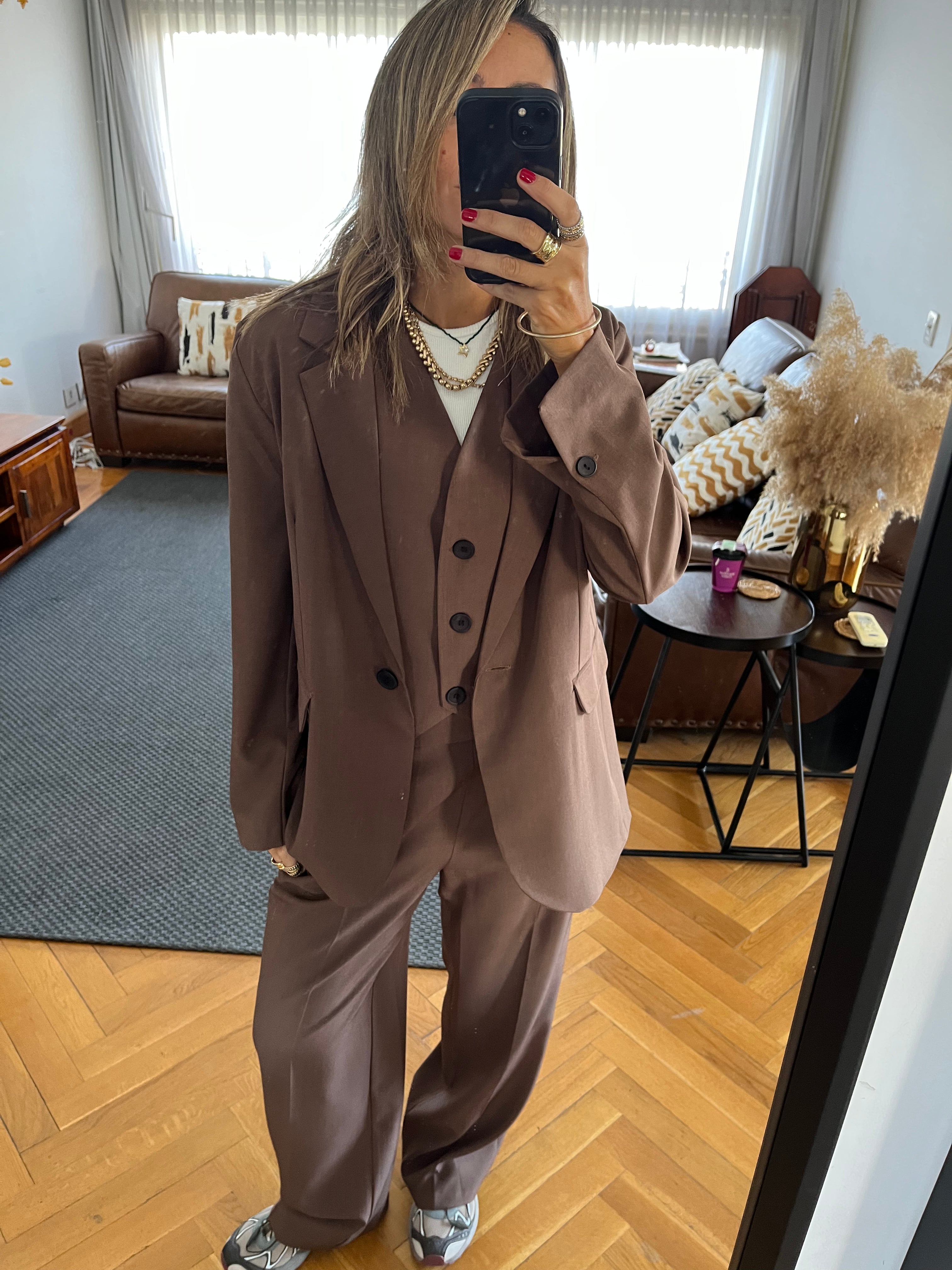Brown Oversize Blazer