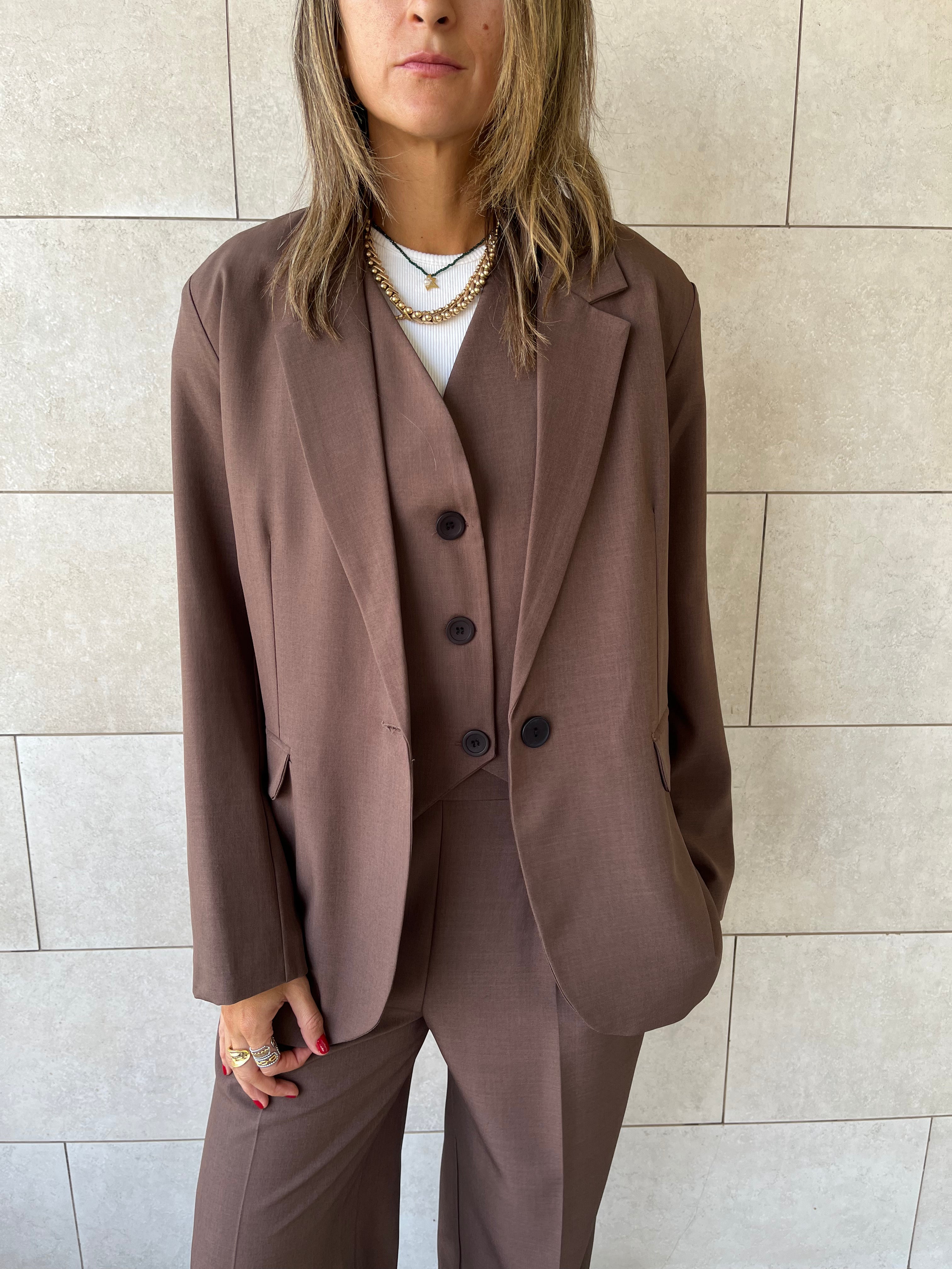 Brown Oversize Blazer