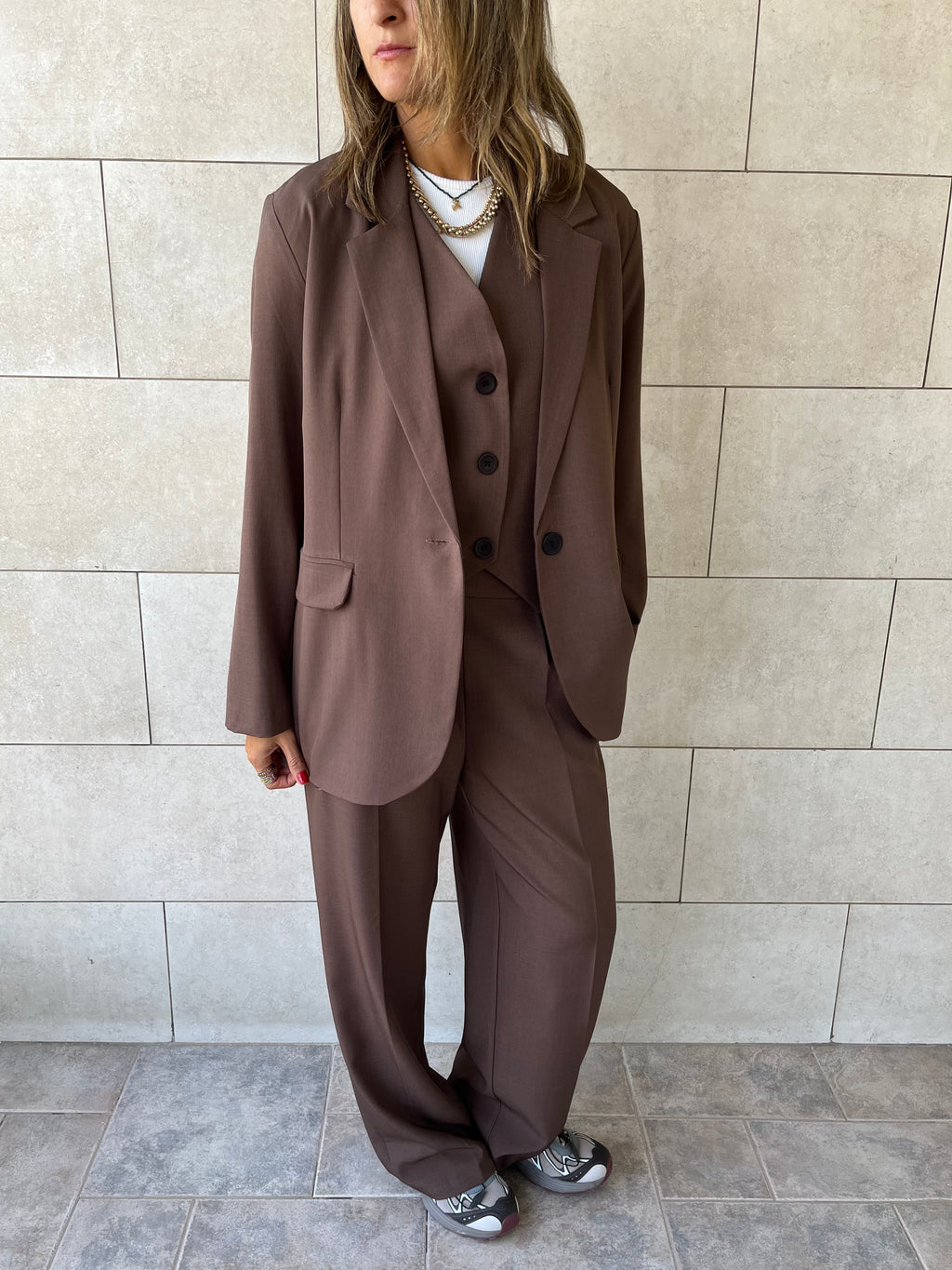 Brown Oversize Blazer