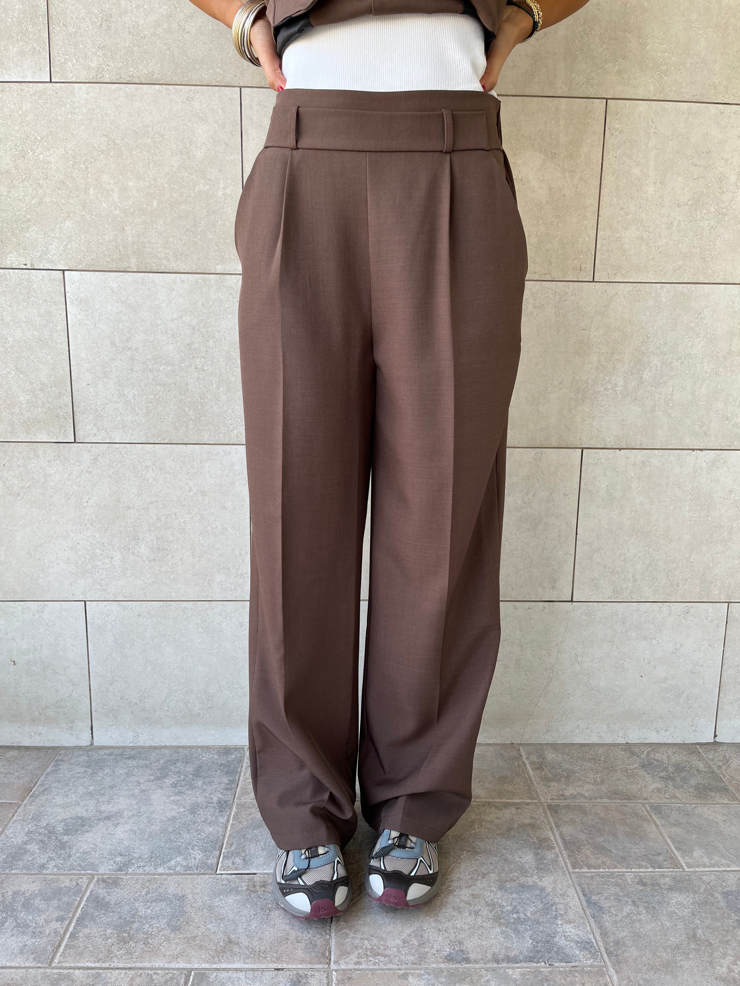 Brown Frillu Signature Pants