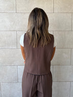 Brown Frillu Signature Vest