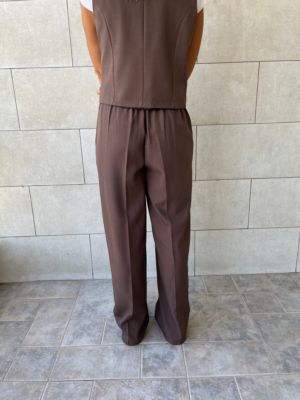 Brown Frillu Signature Pants