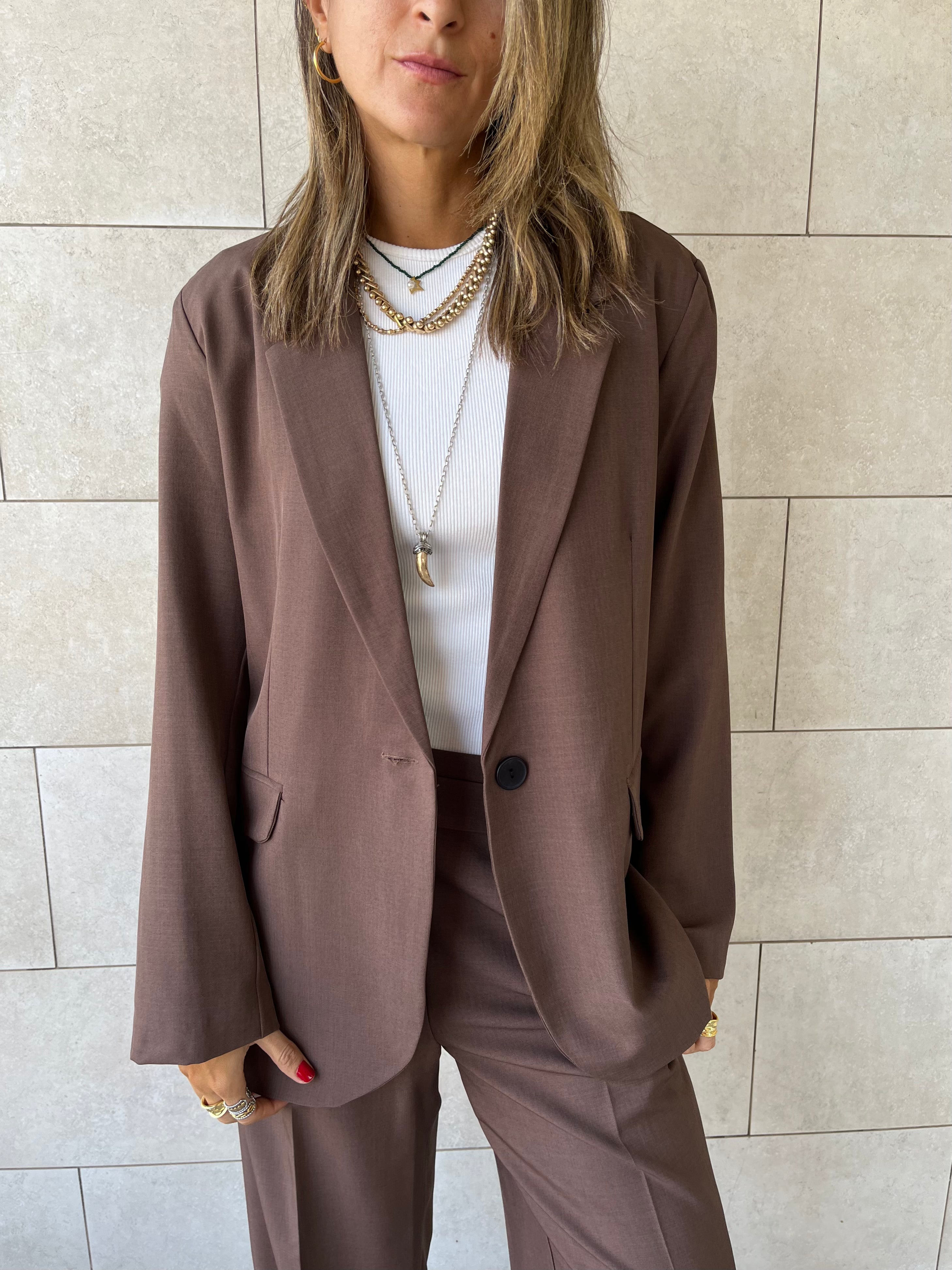Brown Oversize Blazer