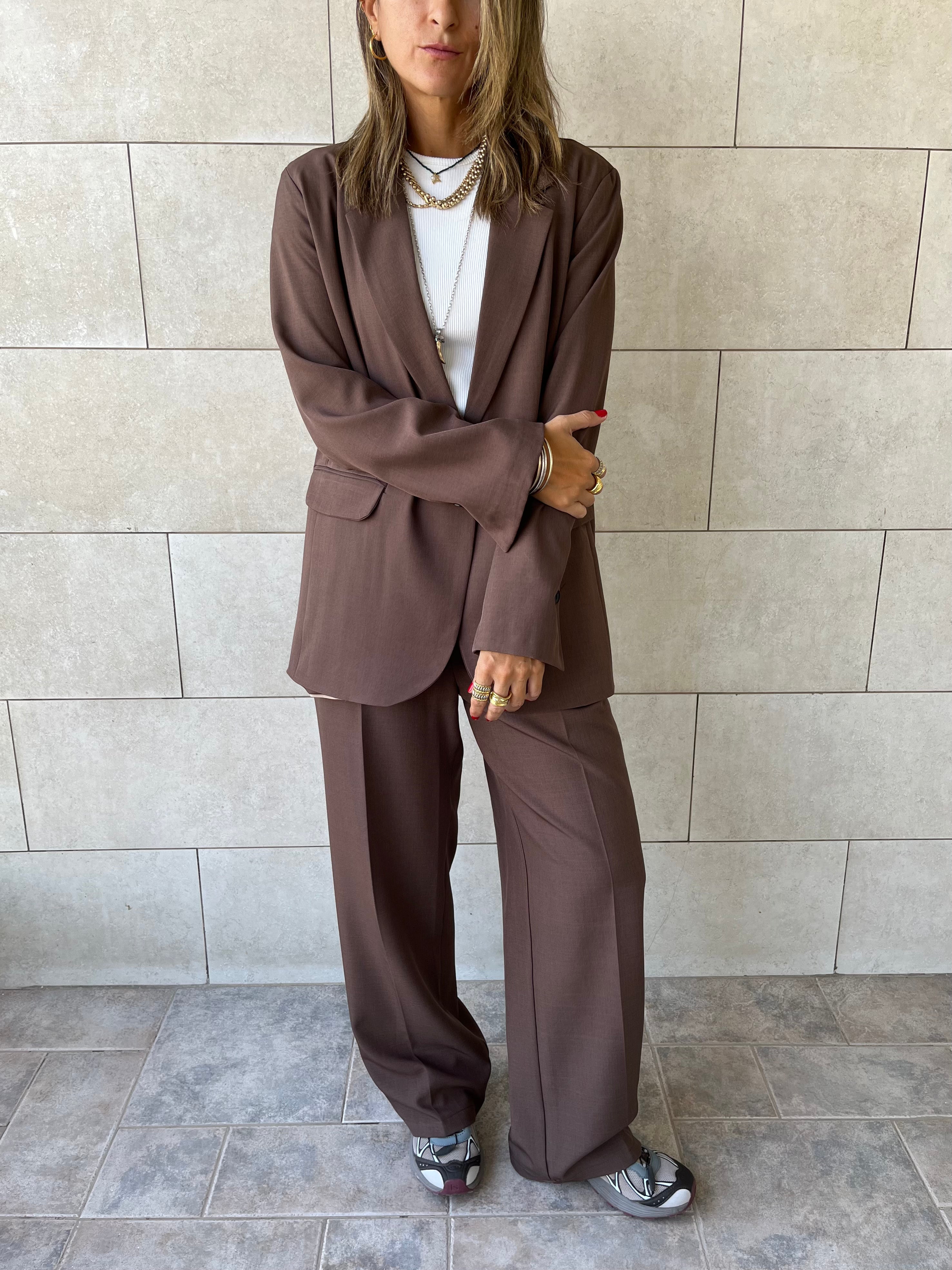 Brown Oversize Blazer