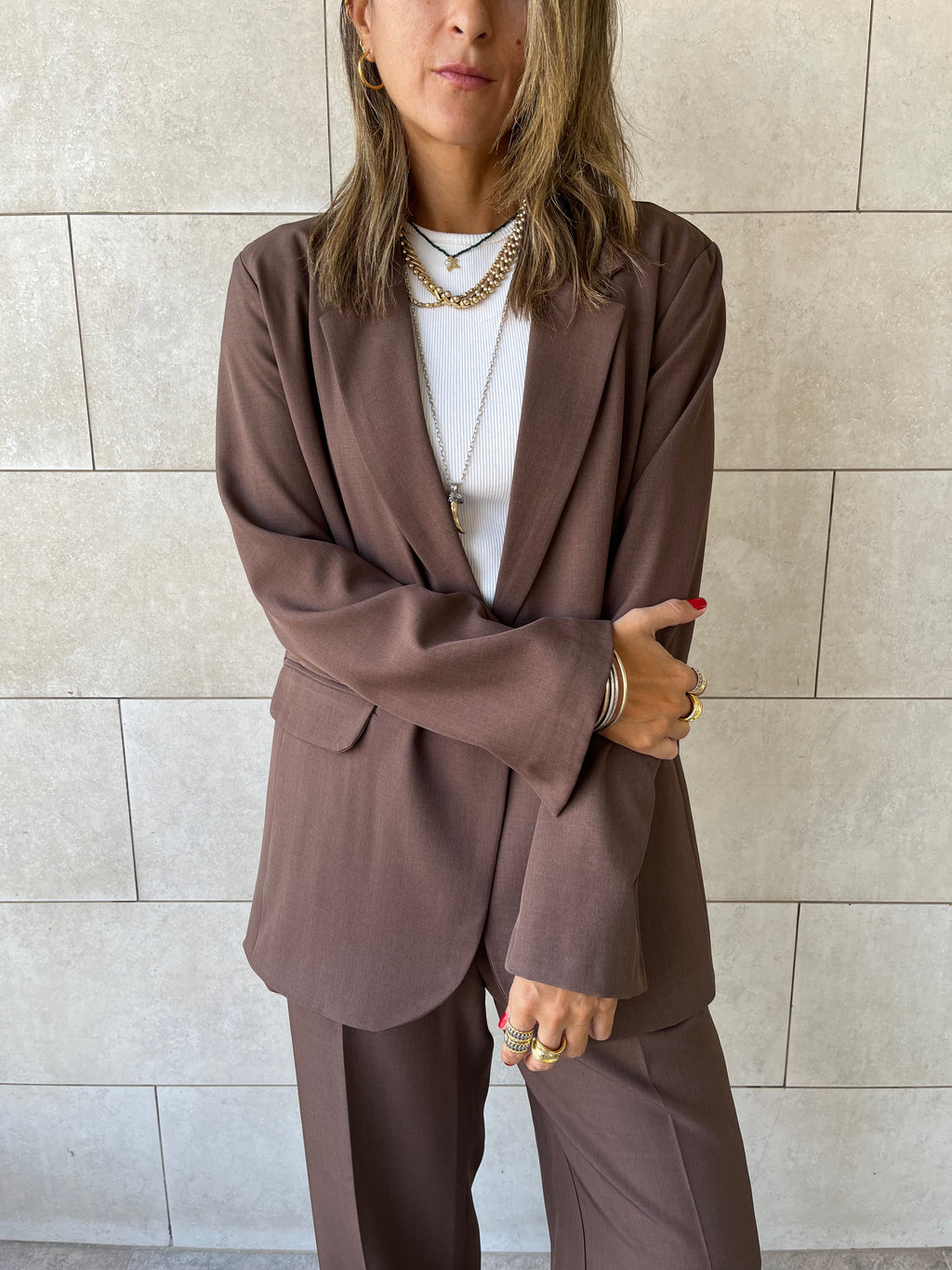 Brown Oversize Blazer