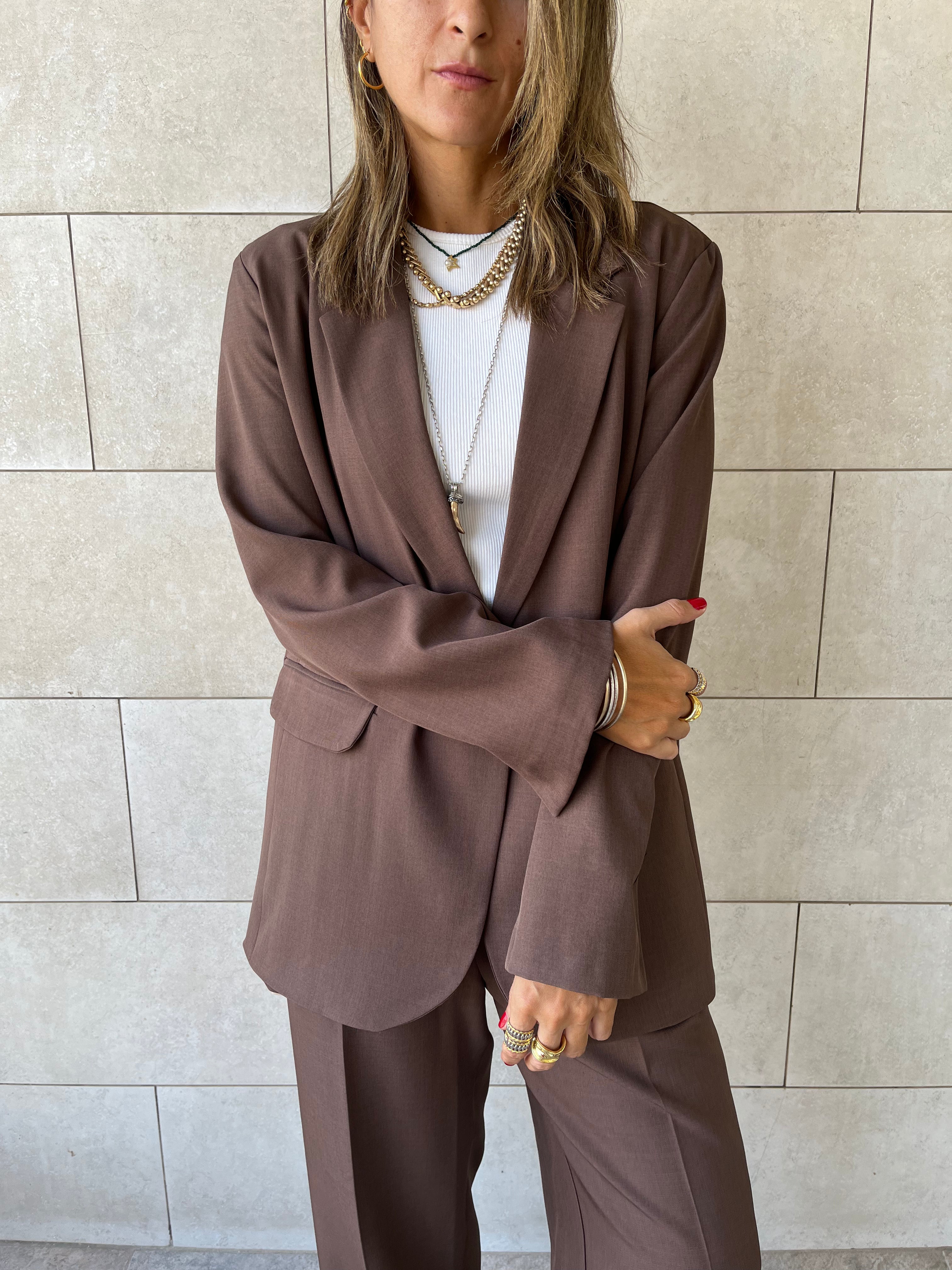 Brown Oversize Blazer