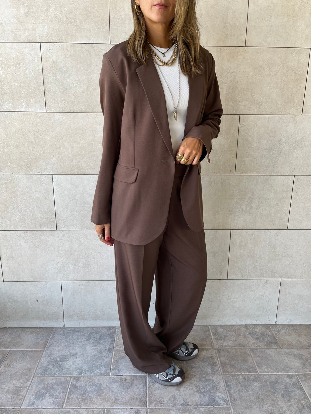 Brown Oversize Blazer