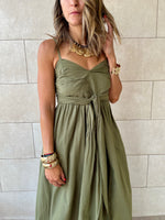 Olive After Sun Poplin Dress
