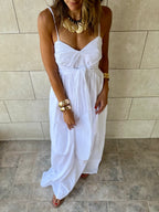 White After Sun Poplin Dress