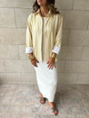 Matilda Yellow Striped Button Up Shirt