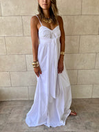 White After Sun Poplin Dress