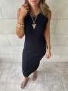 PREORDER Black 101 Interknit Long Basic Dress