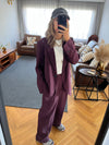 Plum Striped Blazer