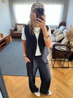 Black Frillu Signature Pants